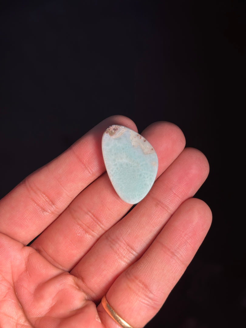 Raw Larimar Stone 7.65g – Caribbean Healing Crystal for Calmness & Emotional Balance