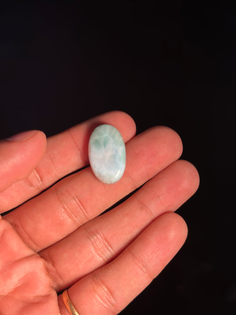 Larimar Crystal 3.87g – Genuine Blue Pectolite Healing Stone for Peace & Balance