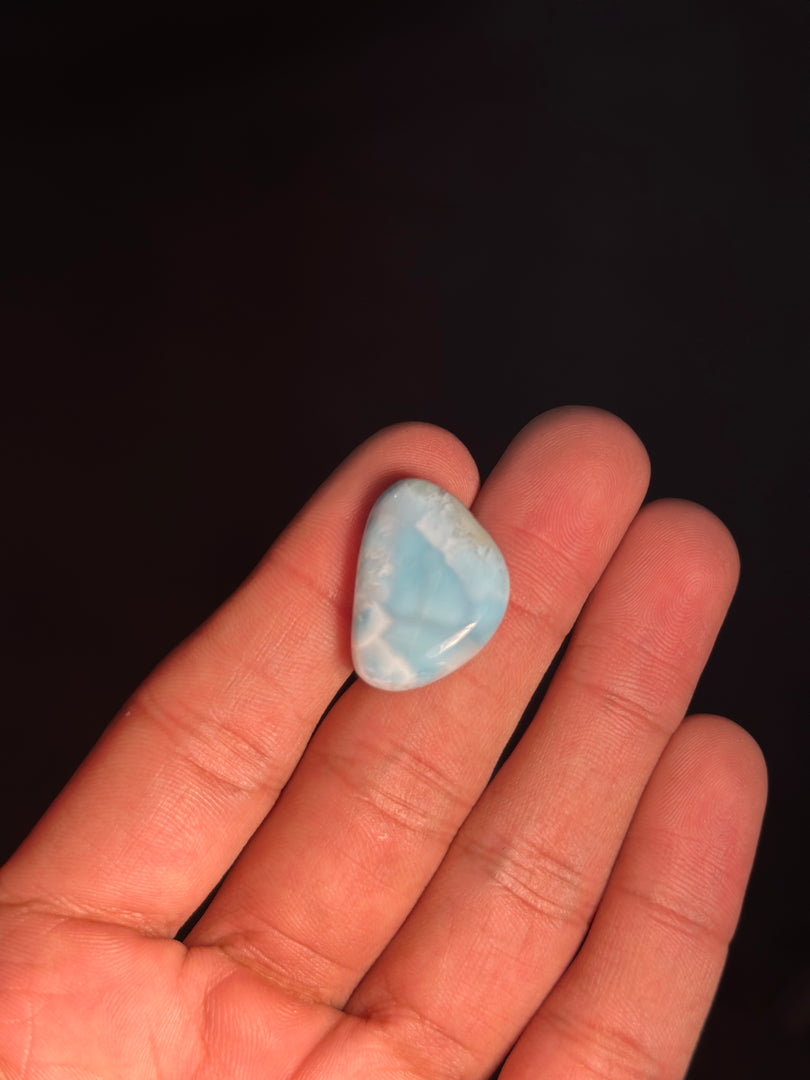 Authentic Larimar Gemstone 5.35g – Natural Healing Crystal for Stress Relief & Positivity
