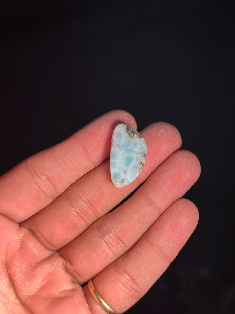 Premium Larimar Crystal 4.61g – Natural Blue Stone for Spiritual Healing & Serenity