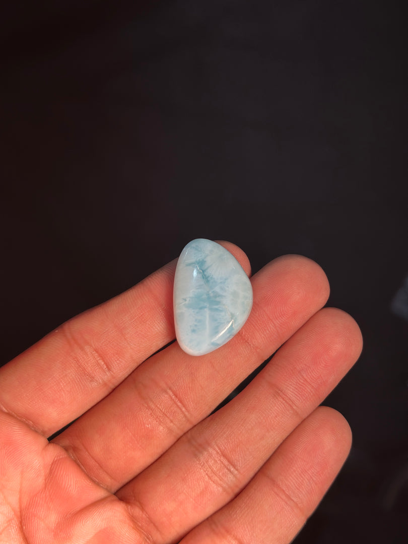Authentic Larimar Gemstone 7.10g – Natural Healing Crystal for Stress Relief & Positivity