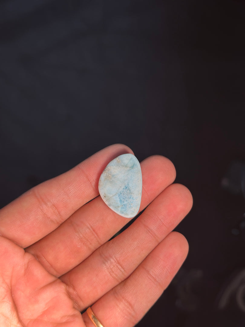 Authentic Larimar Gemstone 7.10g – Natural Healing Crystal for Stress Relief & Positivity