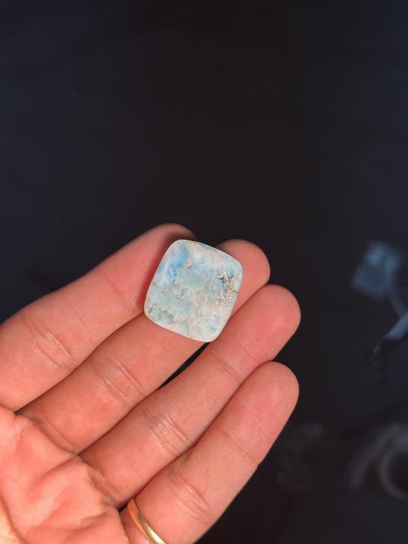 Larimar Stone 8.17g – Authentic Healing Crystal for Mind Balance & Stress Relief