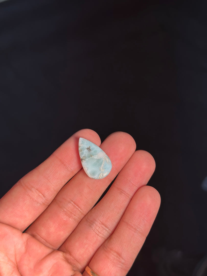 Authentic Larimar Gemstone 4.03g – Natural Healing Crystal for Stress Relief & Positivity