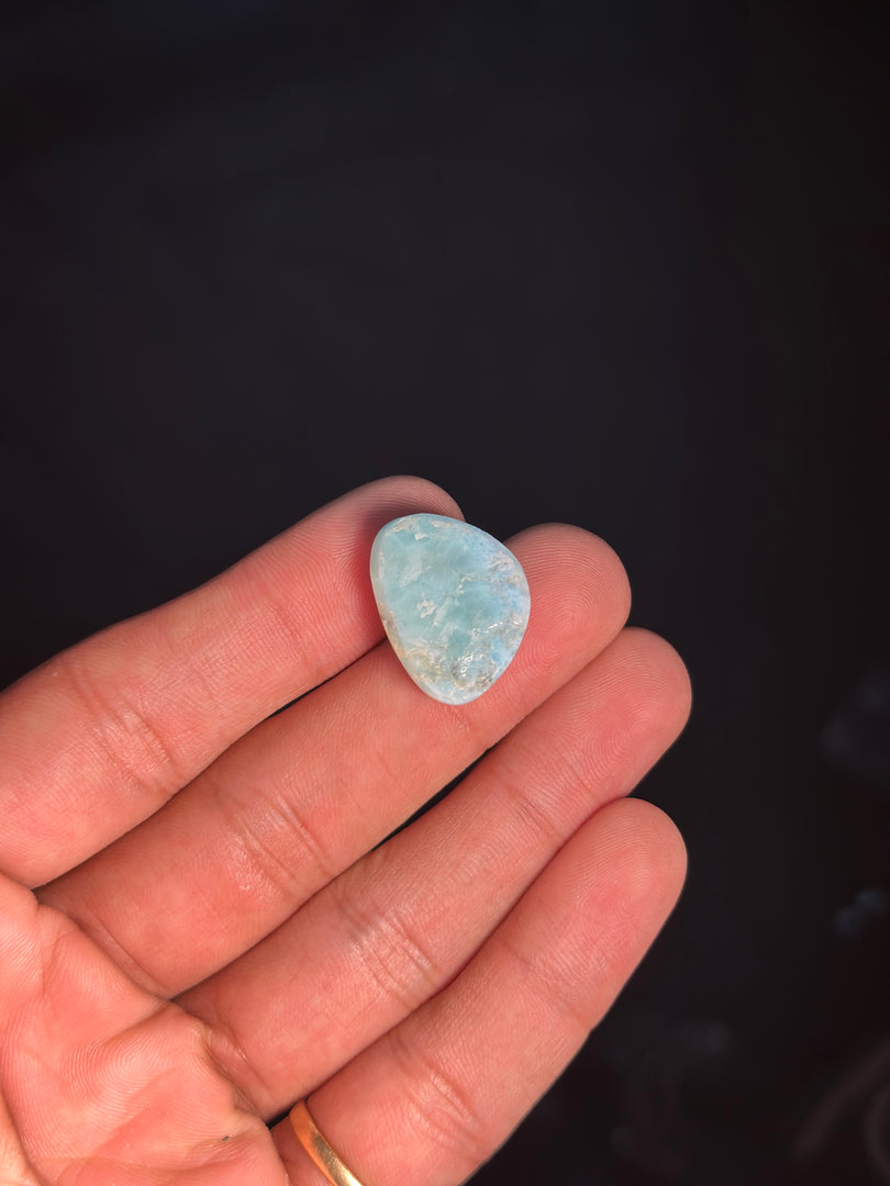 Raw Larimar Stone 5.08g – Caribbean Healing Crystal for Calmness & Emotional Balance