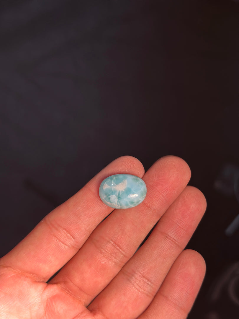 Authentic Larimar Gemstone 3.70g – Natural Healing Crystal for Stress Relief & Positivity