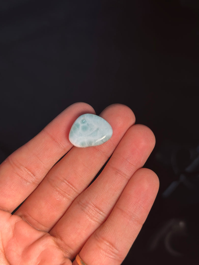 Premium Larimar Crystal 3.77g – Natural Blue Stone for Spiritual Healing & Serenity