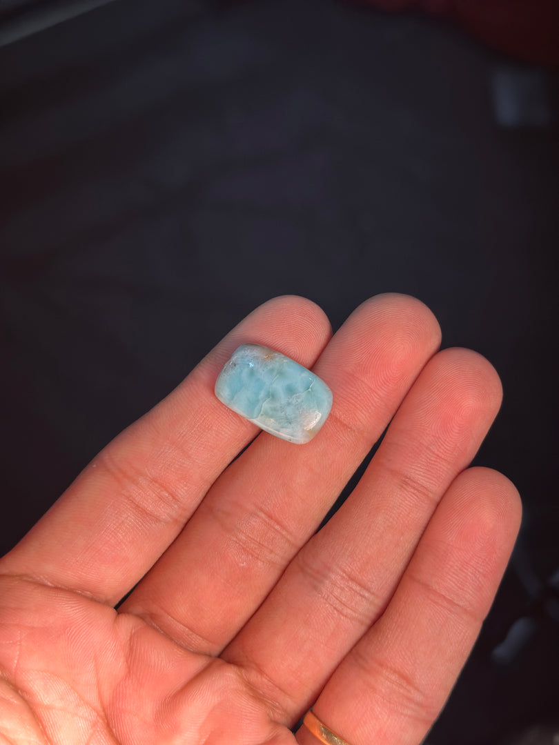 Authentic Larimar Gemstone 2.91g – Natural Healing Crystal for Stress Relief & Positivity