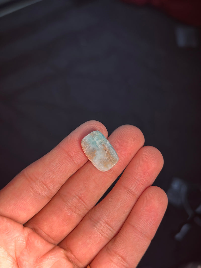 Authentic Larimar Gemstone 2.91g – Natural Healing Crystal for Stress Relief & Positivity