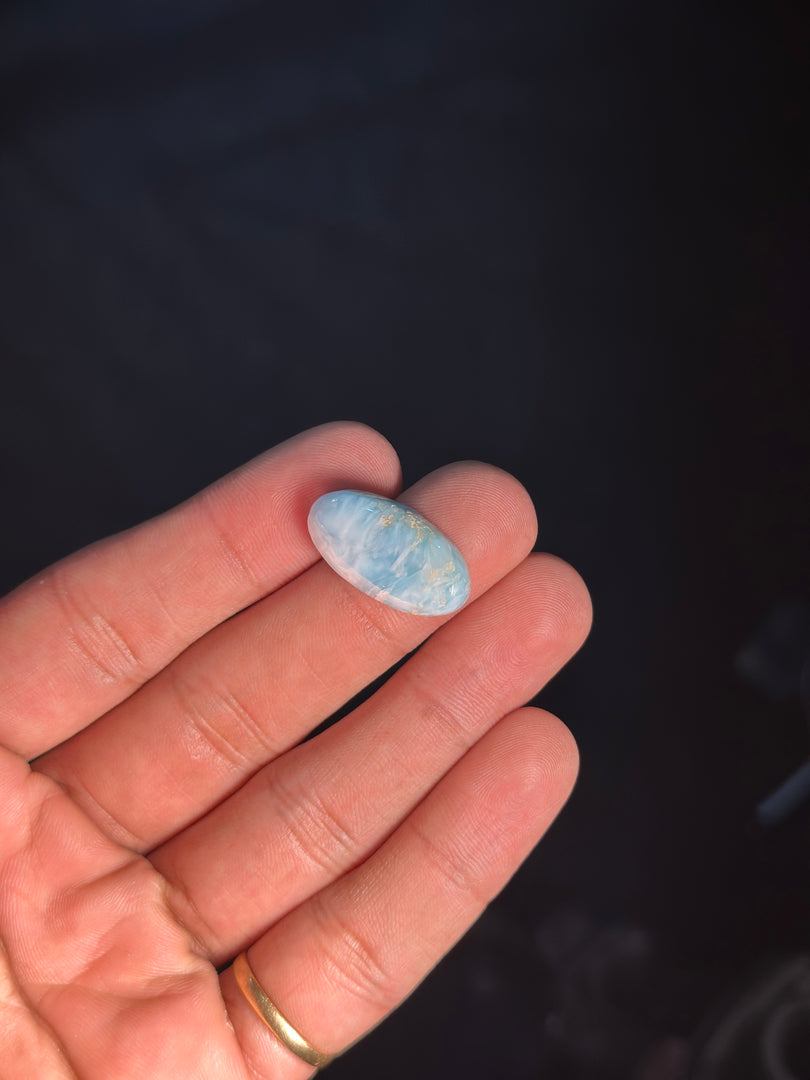 Authentic Larimar Gemstone 3.95g – Natural Healing Crystal for Stress Relief & Positivity