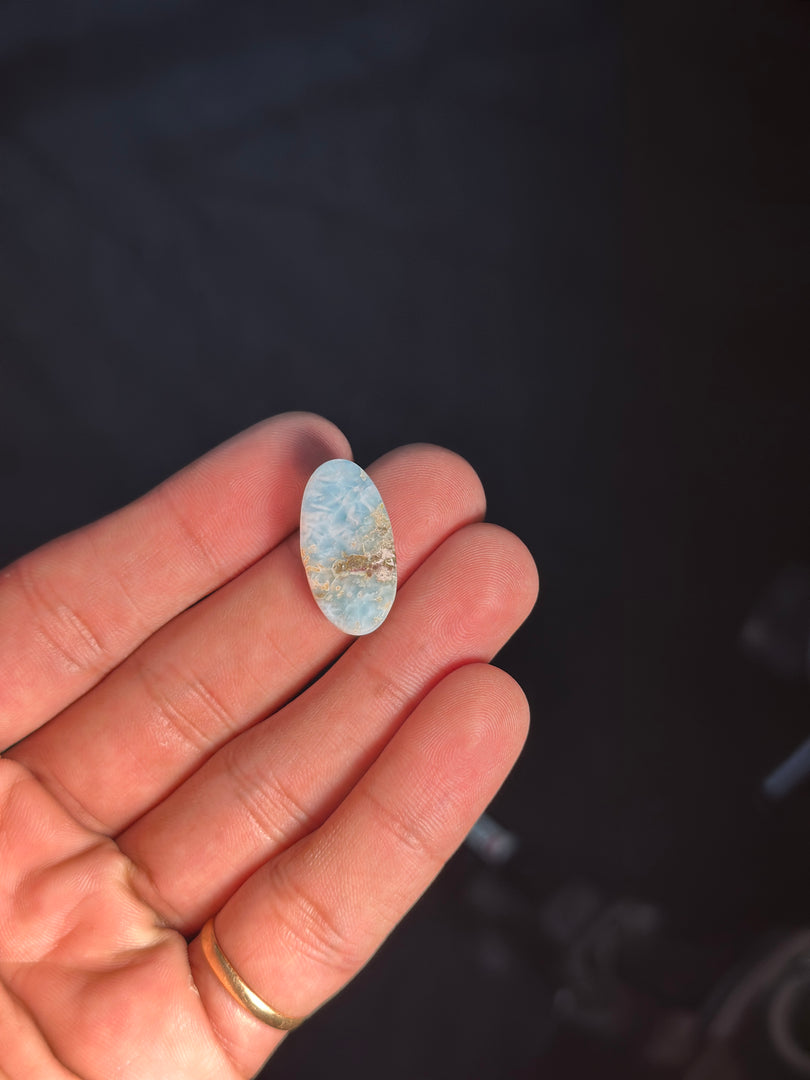 Authentic Larimar Gemstone 3.95g – Natural Healing Crystal for Stress Relief & Positivity