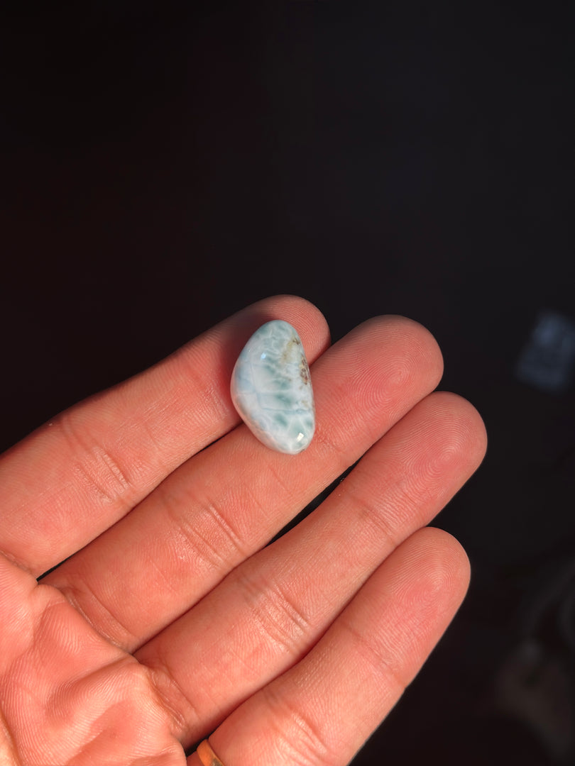 Raw Larimar Stone 4.23g – Caribbean Healing Crystal for Calmness & Emotional Balance