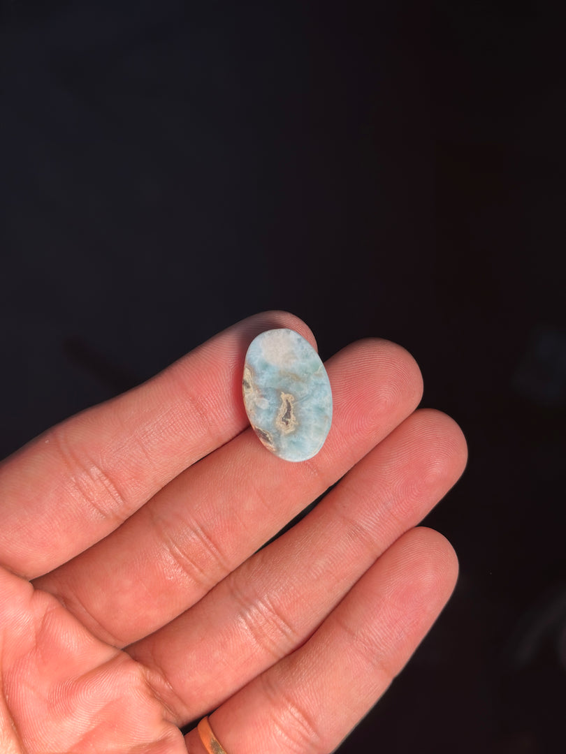 Raw Larimar Stone 3.29g – Caribbean Healing Crystal for Calmness & Emotional Balance