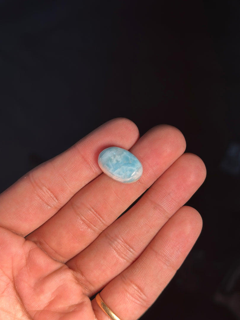 Authentic Larimar Gemstone 2.70g – Natural Healing Crystal for Stress Relief & Positivity