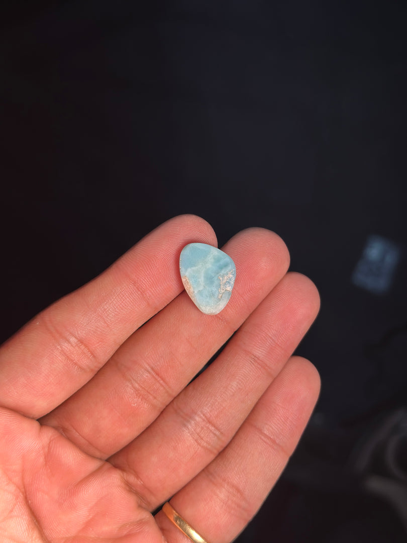 Larimar Crystal 2.21g – Genuine Blue Pectolite Healing Stone for Peace & Balance