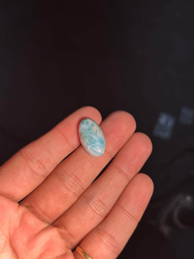 Premium Larimar Crystal 3.22g – Natural Blue Stone for Spiritual Healing & Serenity