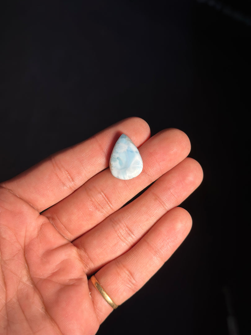 Authentic Larimar Gemstone 2.85g – Natural Healing Crystal for Stress Relief & Positivity