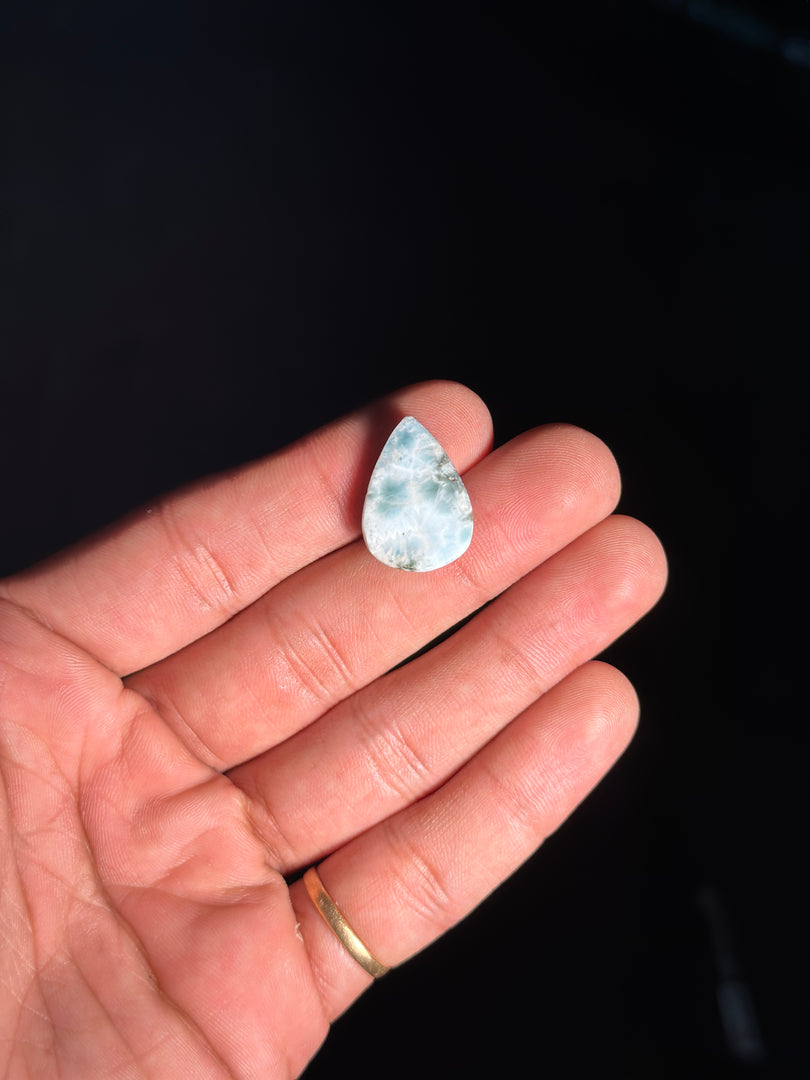 Authentic Larimar Gemstone 2.85g – Natural Healing Crystal for Stress Relief & Positivity