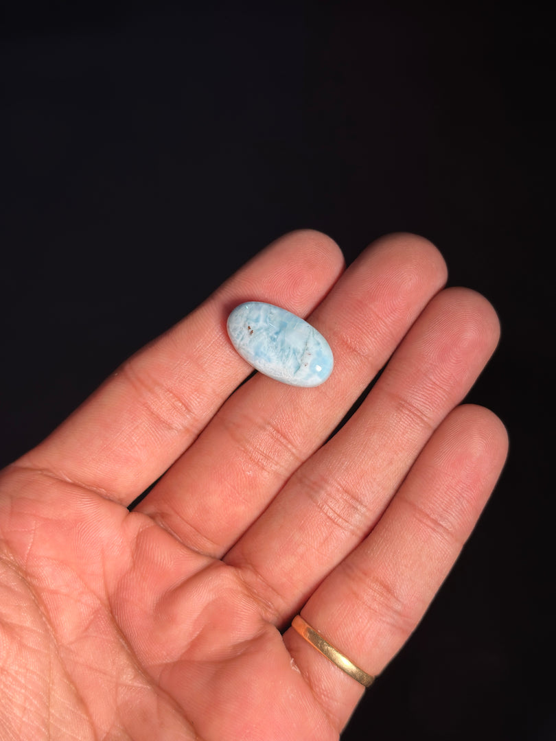 Larimar Stone 3.39g – Authentic Healing Crystal for Mind Balance & Stress Relief