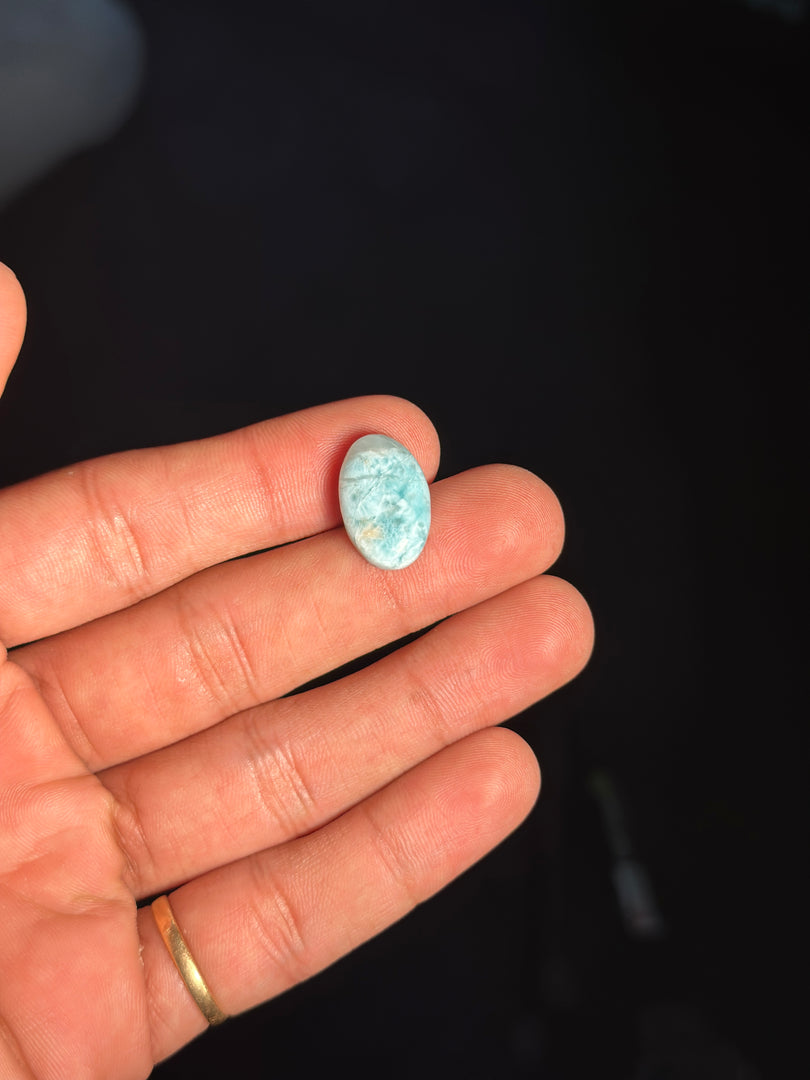 Larimar Crystal 2.530g – Genuine Blue Pectolite Healing Stone for Peace & Balance