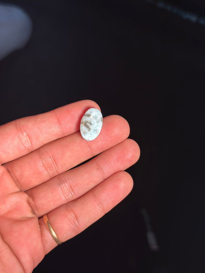 Larimar Crystal 2.530g – Genuine Blue Pectolite Healing Stone for Peace & Balance