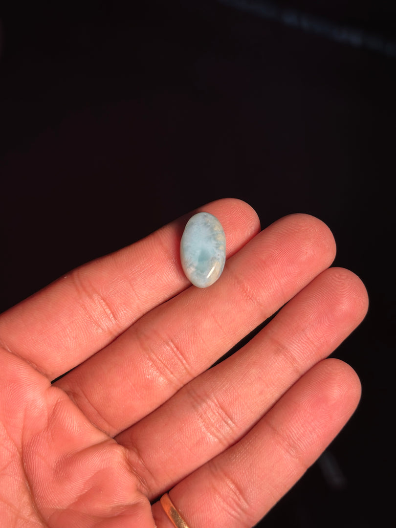 Larimar Crystal 2.30g – Genuine Blue Pectolite Healing Stone for Peace & Balance