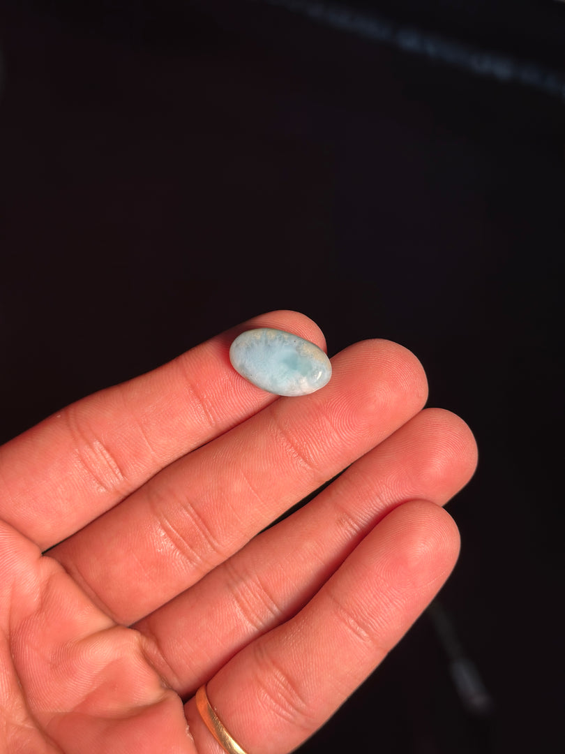Larimar Crystal 2.30g – Genuine Blue Pectolite Healing Stone for Peace & Balance