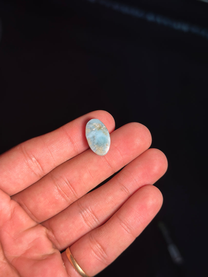 Larimar Crystal 2.30g – Genuine Blue Pectolite Healing Stone for Peace & Balance