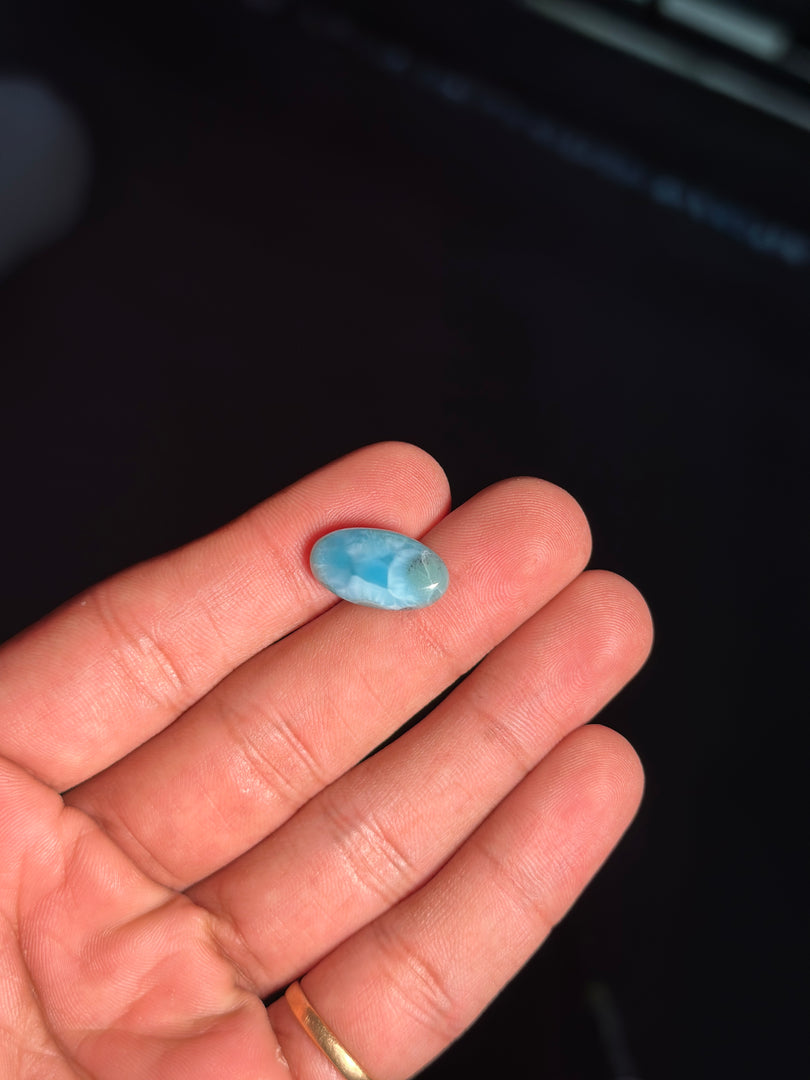 Larimar Stone 1.69g – Authentic Healing Crystal for Mind Balance & Stress Relief