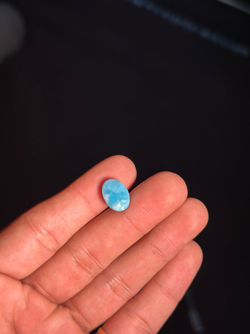Authentic Larimar Gemstone 1.89g – Natural Healing Crystal for Stress Relief & Positivity