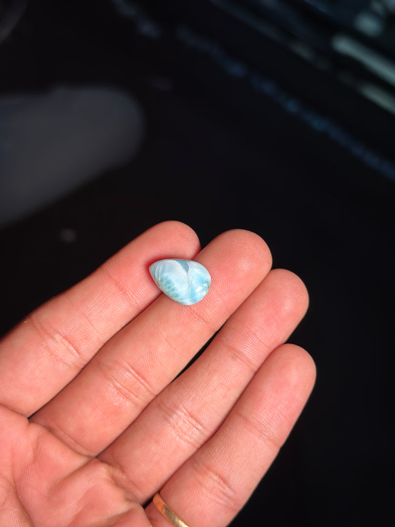 Authentic Larimar Gemstone 2.00g – Natural Healing Crystal for Stress Relief & Positivity