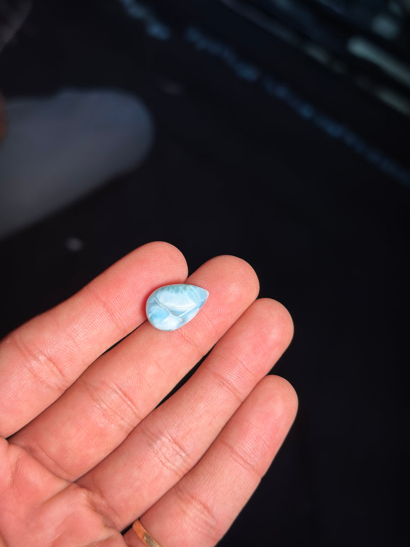 Authentic Larimar Gemstone 2.00g – Natural Healing Crystal for Stress Relief & Positivity