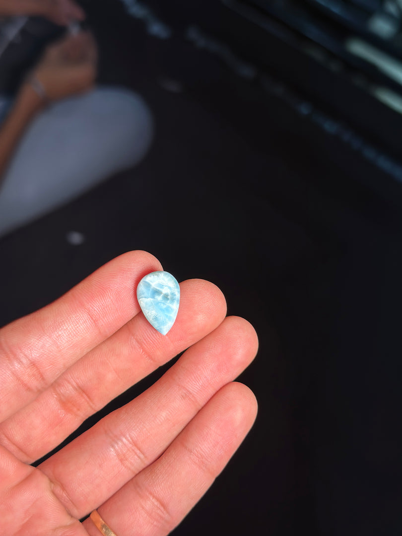 Authentic Larimar Gemstone 2.00g – Natural Healing Crystal for Stress Relief & Positivity