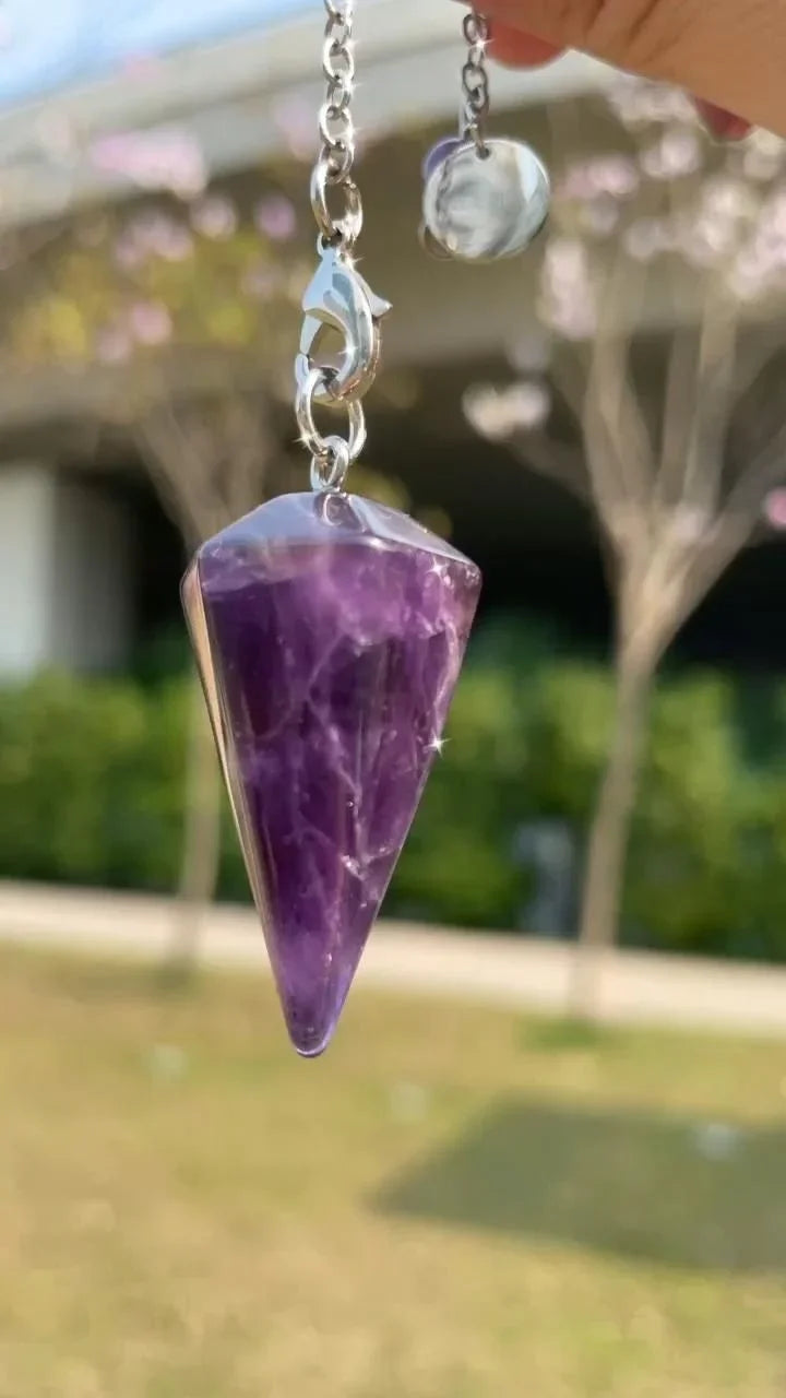 Amethyst Pendulum – Vibrating Crystals, Jaipur