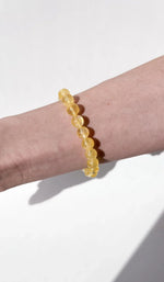 Load image into Gallery viewer, Natural Citrine Bracelet 8mm Beads Stretchable | Healing Crystal Jewelry