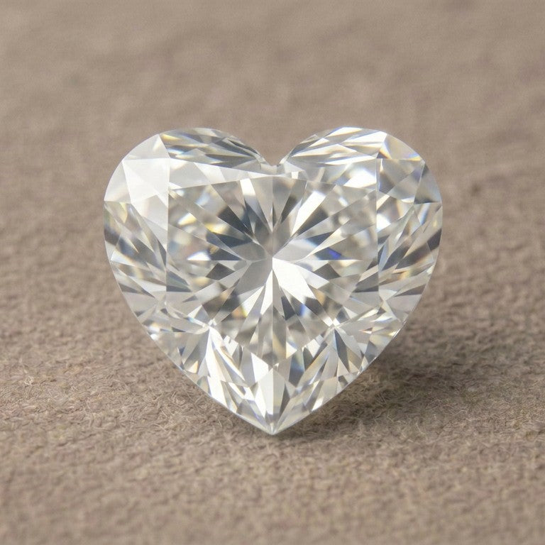 Heart cut moissanite, loose