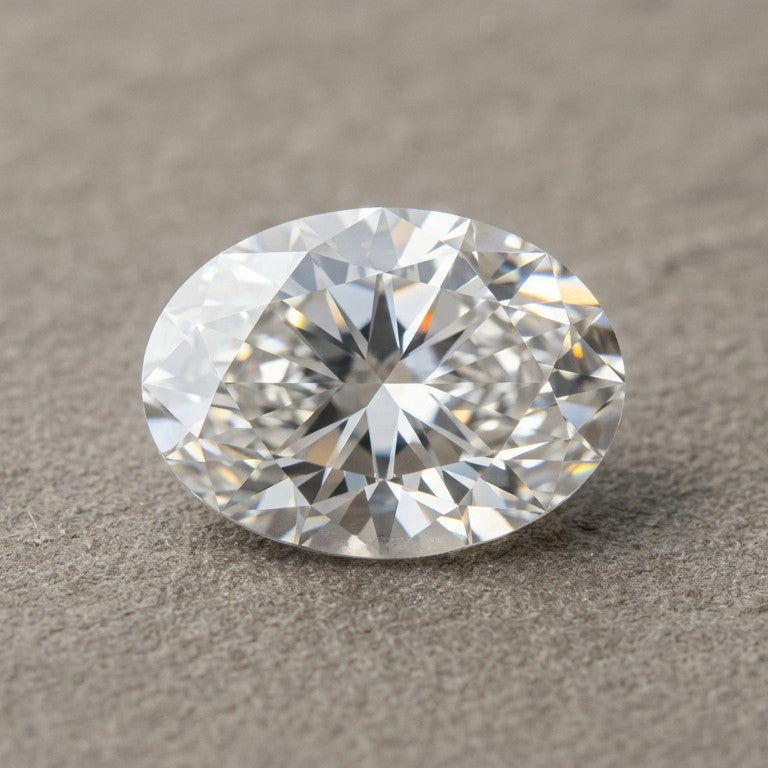 Oval cut moissanite, loose