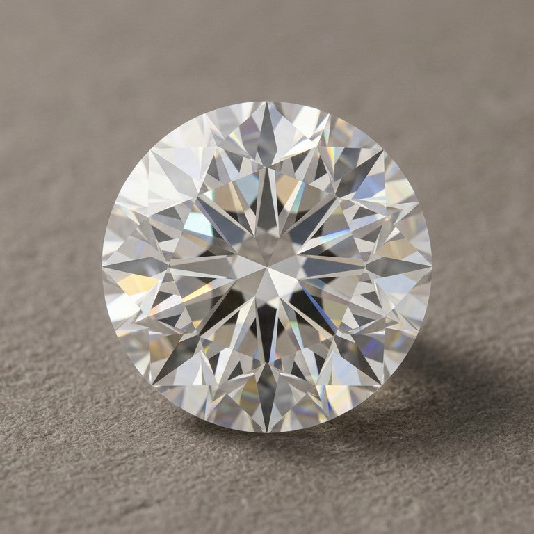Round cut moissanite, loose